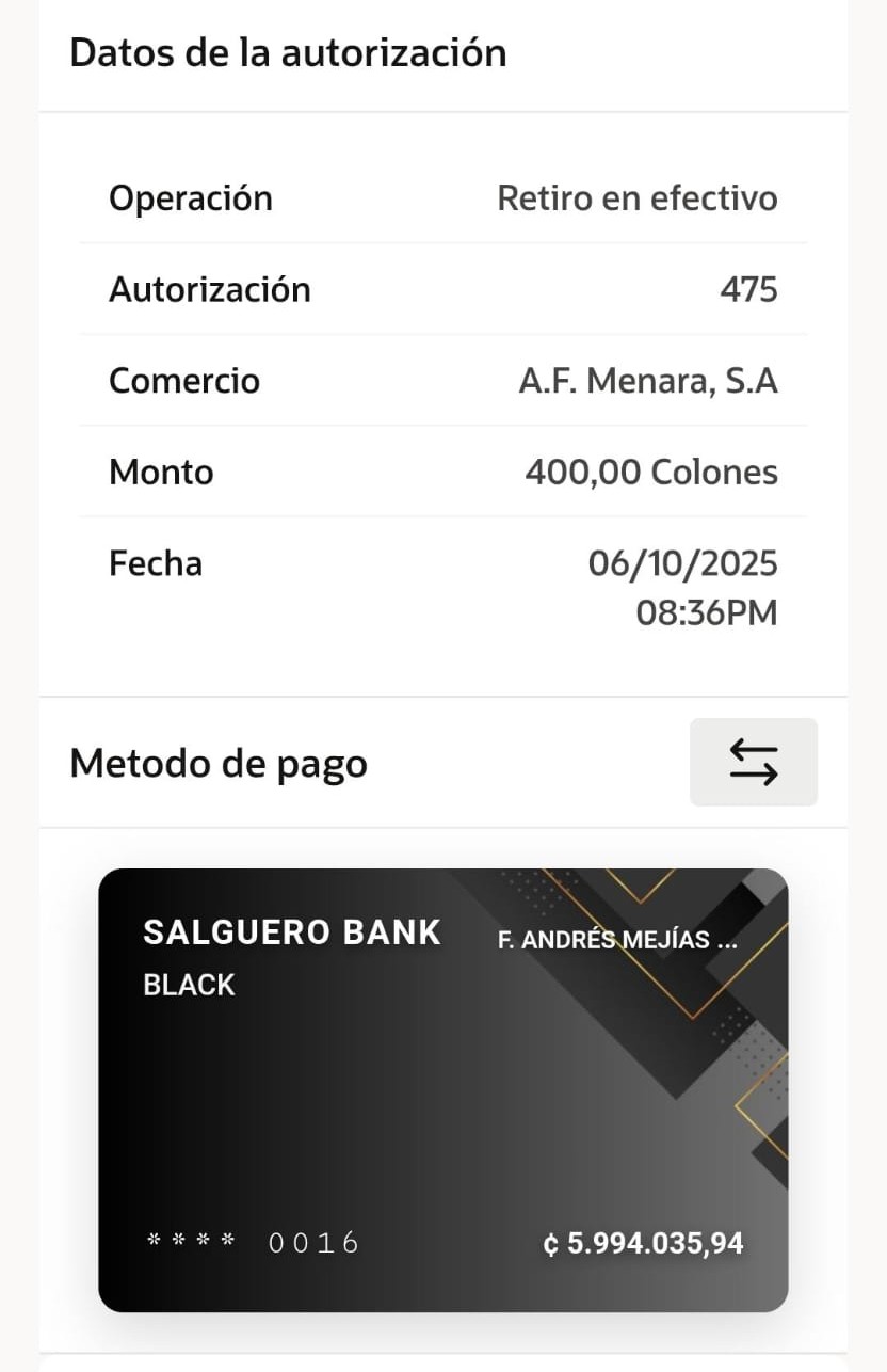 Interfaz de retiro de efectivo mostrando el proceso de autorización